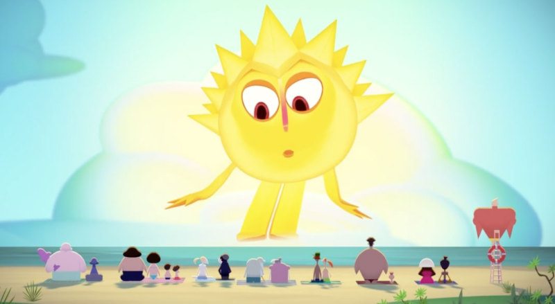 O Sol de uma praia
