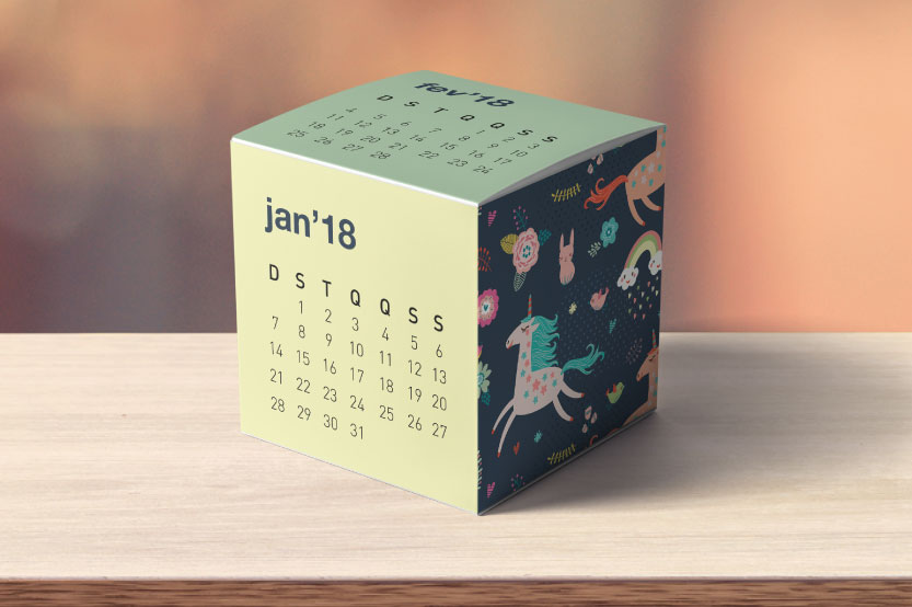 Grátis – Cubo Calendário